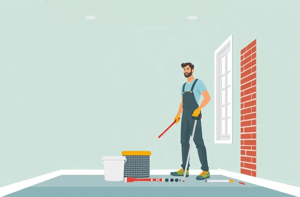 Intérieur rénové après travaux de peinture à La Hague